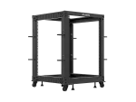 OPEN RACK 19" 15U 600X600-1100 REGULOWANY CZARNY LANBERG