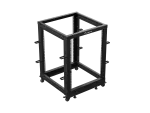 OPEN RACK 19" 15U 600X600-1100 REGULOWANY CZARNY LANBERG