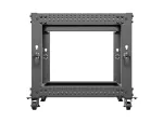 OPEN RACK 19" 9U 600X600-1100 REGULOWANY CZARNY LANBERG