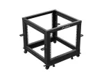 OPEN RACK 19" 9U 600X600-1100 REGULOWANY CZARNY LANBERG