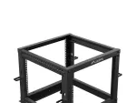 OPEN RACK 19" 9U 600X600-1100 REGULOWANY CZARNY LANBERG