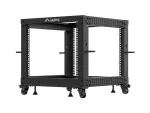 OPEN RACK 19" 9U 600X600-1100 REGULOWANY CZARNY LANBERG