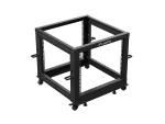 OPEN RACK 19" 9U 600X600-1100 REGULOWANY CZARNY LANBERG