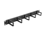 ORGANIZER KABLI 19" 1U Z 5 PLASTIKOWYMI UCHWYTAMI TYP B CZARNY LANBERG