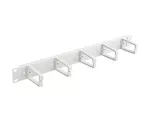 ORGANIZER KABLI 19" 1U Z 5 PLASTIKOWYMI UCHWYTAMI TYP B SZARY LANBERG