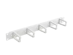 ORGANIZER KABLI 19" 1U Z 5 PLASTIKOWYMI UCHWYTAMI TYP B SZARY LANBERG