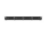 ORGANIZER KABLI 19" 1U Z 5 UCHWYTAMI PANEL SZCZOTKOWANY TYP B CZARNY LANBERG AK-1203-B