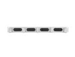ORGANIZER KABLI 19" 1U Z 5 UCHWYTAMI PANEL SZCZOTKOWANY TYP B SZARY LANBERG AK-1203-S