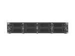 ORGANIZER KABLI 19" 2U Z 10 UCHWYTAMI PANEL SZCZOTKOWANY TYP B CZARNY LANBERG AK-1204-B