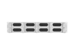 ORGANIZER KABLI 19" 2U Z 10 UCHWYTAMI PANEL SZCZOTKOWANY TYP B SZARY LANBERG AK-1204-S