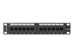 PATCH PANEL 12 PORT 1U 10" KAT.5E UTP CZARNY LANBERG