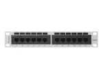 PATCH PANEL 12 PORT 1U 10" KAT.6 UTP SZARY LANBERG
