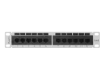 PATCH PANEL 12 PORT 1U 10" KAT.6 UTP SZARY LANBERG