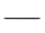 PATCH PANEL 24 PORT 0.5U 19" KAT.5E UTP Z ORGANIZEREM KABLOWYM CZARNY LANBERG