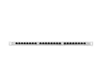 PATCH PANEL 24 PORT 0.5U 19" KAT.6 FTP Z ORGANIZEREM KABLOWYM EKRANOWANY SZARY LANBERG