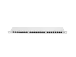 PATCH PANEL 24 PORT 0.5U 19" KAT.6 FTP Z ORGANIZEREM KABLOWYM EKRANOWANY SZARY LANBERG