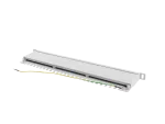 PATCH PANEL 24 PORT 0.5U 19" KAT.6 FTP Z ORGANIZEREM KABLOWYM EKRANOWANY SZARY LANBERG