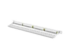 PATCH PANEL 24 PORT 0.5U 19" KAT.6 UTP Z ORGANIZEREM KABLOWYM SZARY LANBERG