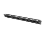 PATCH PANEL 24 PORT 1U 19" KAT.5E UTP CZARNY LANBERG