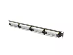 PATCH PANEL 24 PORT 1U 19" KAT.5E UTP CZARNY LANBERG