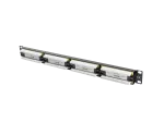 PATCH PANEL 24 PORT 1U 19" KAT.5E UTP CZARNY LANBERG