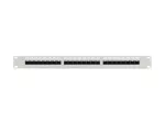 PATCH PANEL 24 PORT 1U 19" KAT.5E UTP Z ORGANIZEREM KABLOWYM SZARY LANBERG