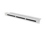 PATCH PANEL 24 PORT 1U 19" KAT.5E UTP Z ORGANIZEREM KABLOWYM SZARY LANBERG