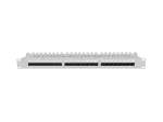 PATCH PANEL 24 PORT 1U 19" KAT.5E UTP Z ORGANIZEREM KABLOWYM SZARY LANBERG
