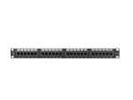 PATCH PANEL 24 PORT 1U 19" KAT.6 UTP CZARNY LANBERG