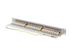 PATCH PANEL 24 PORT 1U 19" KAT.6A FTP Z ORGANIZEREM KABLOWYM EKRANOWANY SZARY LANBERG