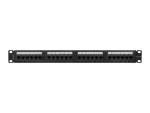 PATCH PANEL 24 PORT 1U 19" KAT.6A UTP CZARNY LANBERG