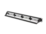 PATCH PANEL 24 PORT 1U 19" KAT.6A UTP CZARNY LANBERG