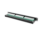 PATCH PANEL 48 PORT 1U 19" KAT.5E UTP CZARNY LANBERG