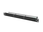 PATCH PANEL 48 PORT 1U 19" KAT.5E UTP CZARNY LANBERG