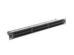 PATCH PANEL 48 PORT 1U 19" KAT.5E UTP CZARNY LANBERG