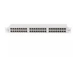 PATCH PANEL 48 PORT 1U 19" KAT.6 FTP Z ORGANIZEREM KABLOWYM EKRANOWANY SZARY LANBERG