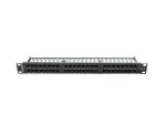 PATCH PANEL 48 PORT 1U 19" KAT.6 UTP CZARNY LANBERG