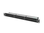 PATCH PANEL 48 PORT 1U 19" KAT.6 UTP CZARNY LANBERG