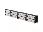 PATCH PANEL 48 PORT 2U 19" KAT.5E UTP CZARNY LANBERG