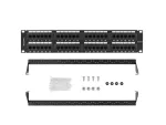 PATCH PANEL 48 PORT 2U 19" KAT.5E UTP CZARNY LANBERG