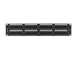 PATCH PANEL 48 PORT 2U 19" KAT.5E UTP CZARNY LANBERG
