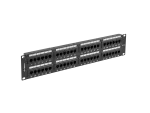 PATCH PANEL 48 PORT 2U 19" KAT.5E UTP CZARNY LANBERG