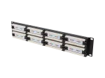 PATCH PANEL 48 PORT 2U 19" KAT.5E UTP CZARNY LANBERG