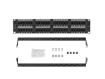 PATCH PANEL 48 PORT 2U 19" KAT.5E UTP CZARNY LANBERG