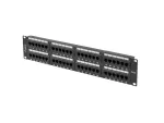 PATCH PANEL 48 PORT 2U 19" KAT.6 UTP CZARNY LANBERG