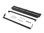 PATCH PANEL 48 PORT 2U 19" KAT.6 UTP CZARNY LANBERG
