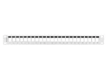 PATCH PANEL PUSTY 24 PORT 1U 19" DO MODUŁÓW KEYSTONE SZARY LANBERG