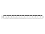 PATCH PANEL PUSTY 24 PORT 1U 19" DO MODUŁÓW KEYSTONE SZARY LANBERG
