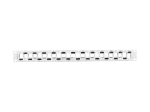 PATCH PANEL PUSTY 24 PORT 1U 19" NAPRZEMIENNY Z ORGANIZEREM DO MODUŁÓW KEYSTONE SZARY LANBERG