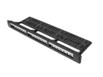 PATCH PANEL PUSTY 24 PORT 1U 19" Z ORGANIZEREM DO MODUŁÓW KEYSTONE CZARNY LANBERG
